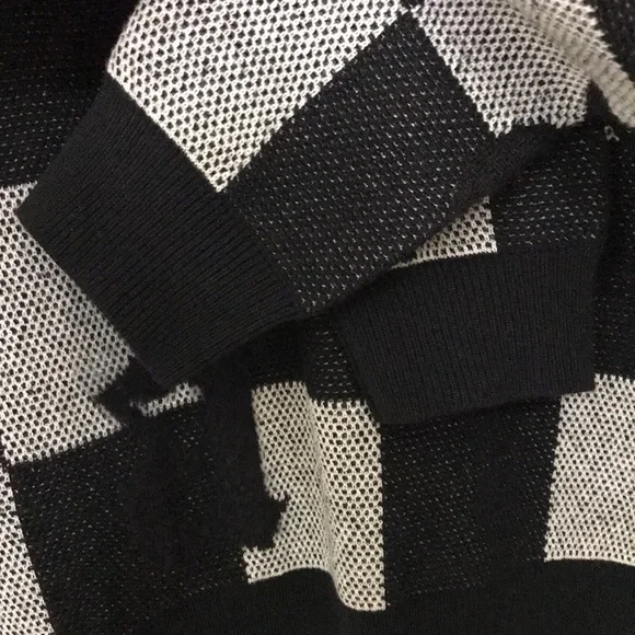 Amiri Logo Check Crew Mohair Cashmere Sweater Black White XXL Brand New With Tag - Picture 9 of 15